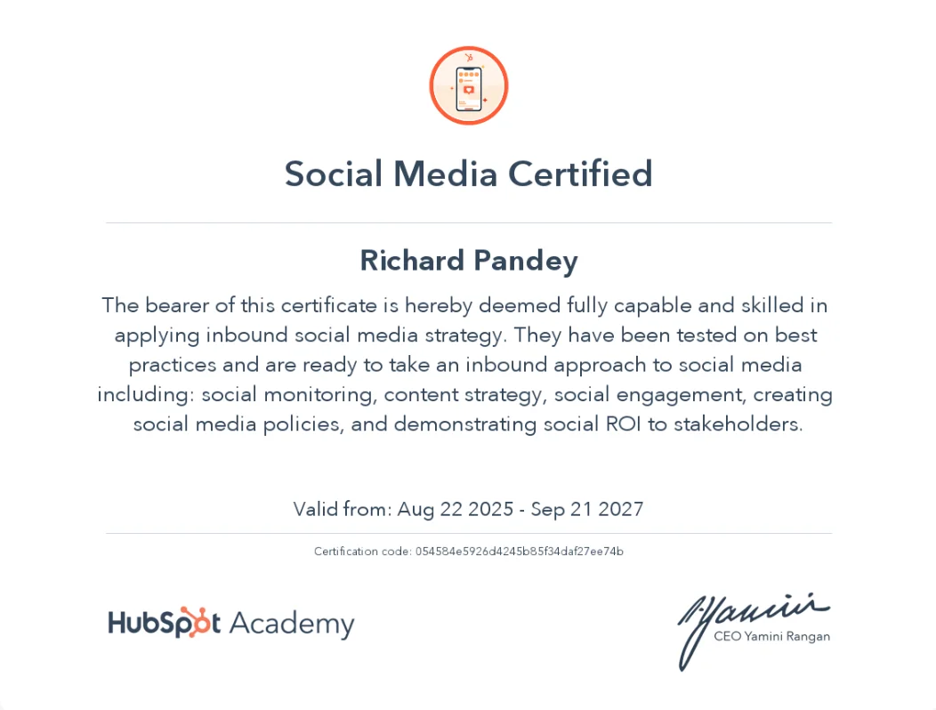 Social certificate